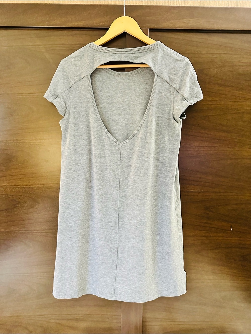 Lululemon Day Tripper Heathered Grey Short-Sleeve T-Shirt Dress 6 8 - Picture 9 of 9